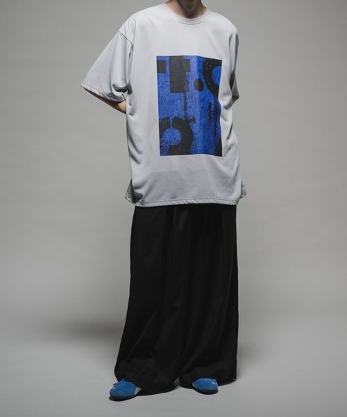 CASPER JOHN（キャスパージョン）の「COOL TOUCH DRAPE T-SHIRTS/クールタッチドレープTシャツ（Tシャツ/カットソー・メンズ・ライトパープル/ライトグレー/ブラック/グレイッシュベージュ/ブルー・X-SMALL/SMALL/MEDIUM/LARGE）」の11枚目の写真