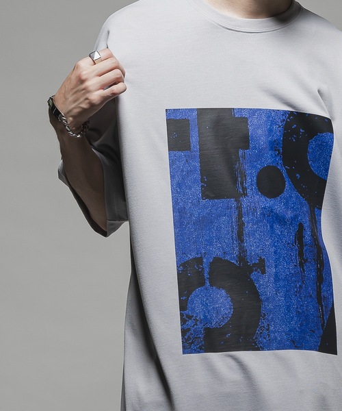 CASPER JOHN（キャスパージョン）の「COOL TOUCH DRAPE T-SHIRTS/クールタッチドレープTシャツ（Tシャツ/カットソー・メンズ・ライトパープル/ライトグレー/ブラック/グレイッシュベージュ/ブルー・X-SMALL/SMALL/MEDIUM/LARGE）」の8枚目の写真