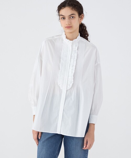ne Quittez pas ヌキテパ　フリルブラウス　White 完売品 ne Quittez pas ヌキテパ フリルブラウス White 完売品 - メルカリ