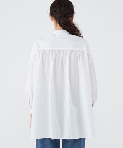 ne Quittez pas ヌキテパ　フリルブラウス　White 完売品 Spick＆Span ブラウス シャツ ne Quittez pas / ヌキテパ COTTON