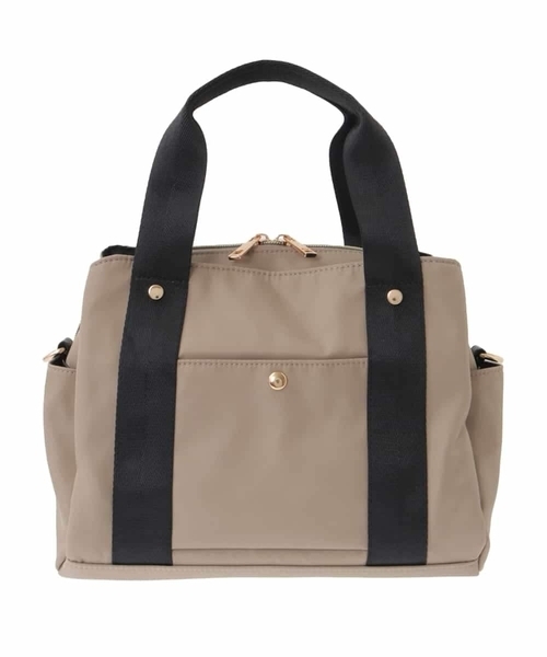 a.v.v（アーヴェヴェ）の「【2WAY】10ポケットバッグ（ショルダーバッグ・レディース・ブラック/ベージュ/ライトグレー・38）」の12枚目の写真