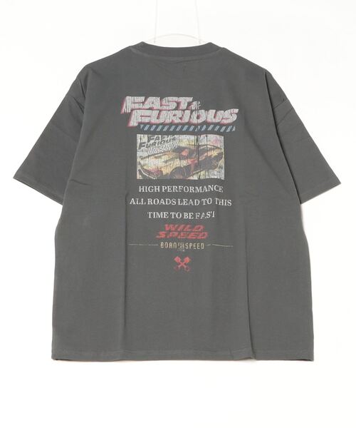 ALWAYS GOOD TIME(オルウェイズグッドタイム)の「【Fast&Furious/ワイルド・スピード】ピグメント風/プリント 半袖Tシャツ(Tシャツ/カットソー・レディース・ブラック系1/ホワイト系1/ホワイト系2/ブラック系2・M/L)」の5枚目の写真