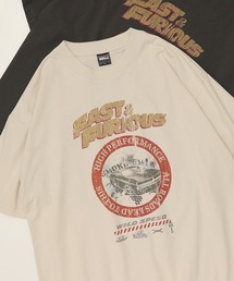 【Fast&Furious/ワイルド・スピード】ピグメント風/プリント 半袖Tシャツ