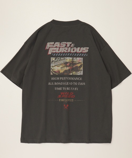 ALWAYS GOOD TIME(オルウェイズグッドタイム)の「【Fast&Furious/ワイルド・スピード】ピグメント風/プリント 半袖Tシャツ(Tシャツ/カットソー・レディース・ブラック系1/ホワイト系1/ホワイト系2/ブラック系2・M/L)」の16枚目の写真