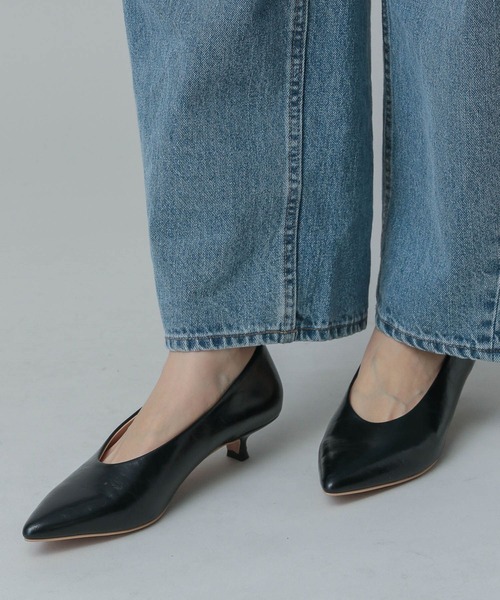 GLOBAL WORK（グローバルワーク）の「MATINEE LINE/キトゥンヒールパンプス/321426（パンプス・レディース・ブラック/ベージュ・MEDIUM/LARGE）」の18枚目の写真