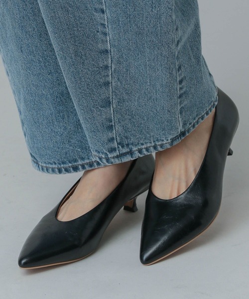 GLOBAL WORK（グローバルワーク）の「MATINEE LINE/キトゥンヒールパンプス/321426（パンプス・レディース・ブラック/ベージュ・MEDIUM/LARGE）」の20枚目の写真