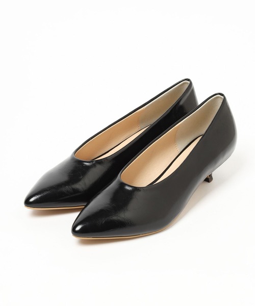 GLOBAL WORK（グローバルワーク）の「MATINEE LINE/キトゥンヒールパンプス/321426（パンプス・レディース・ブラック/ベージュ・MEDIUM/LARGE）」の21枚目の写真