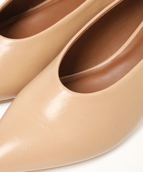 GLOBAL WORK（グローバルワーク）の「MATINEE LINE/キトゥンヒールパンプス/321426（パンプス・レディース・ブラック/ベージュ・MEDIUM/LARGE）」の9枚目の写真