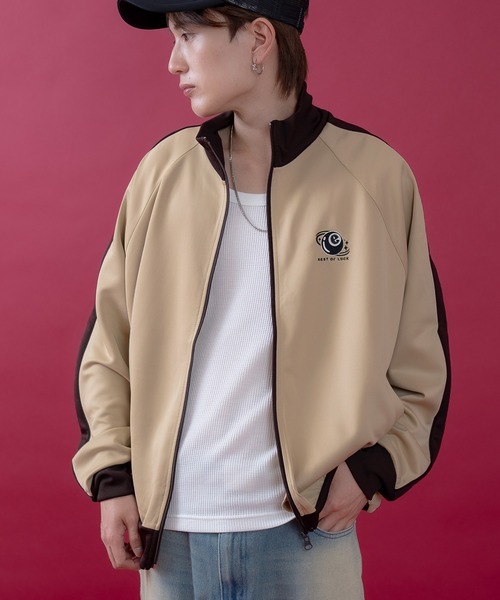 improves(インプローブス)の「ワンポイント スタンドジップ ブルゾン(ジャージ・メンズ・ブラウン/アイボリー/ベージュ・LARGE/MEDIUM)」の15枚目の写真