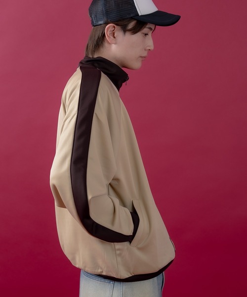 improves(インプローブス)の「ワンポイント スタンドジップ ブルゾン(ジャージ・メンズ・ブラウン/アイボリー/ベージュ・LARGE/MEDIUM)」の16枚目の写真