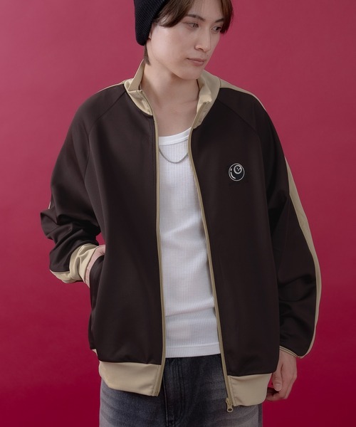 improves(インプローブス)の「ワンポイント スタンドジップ ブルゾン(ジャージ・メンズ・ブラウン/アイボリー/ベージュ・LARGE/MEDIUM)」の10枚目の写真