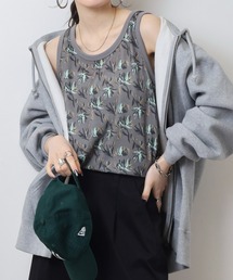 JEMORGAN 総柄ワッフル タンクトップ