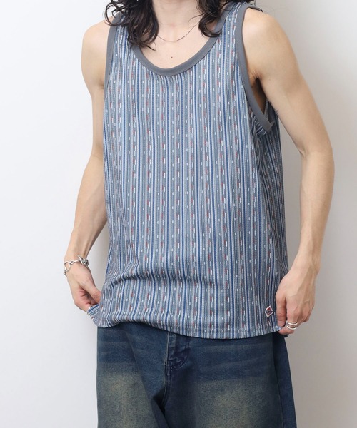 JEMORGAN(ジェーイーモーガン)の「JEMORGAN 総柄ワッフル タンクトップ(タンクトップ・メンズ・C/D/E/A/B・M/L/XL)」の22枚目の写真