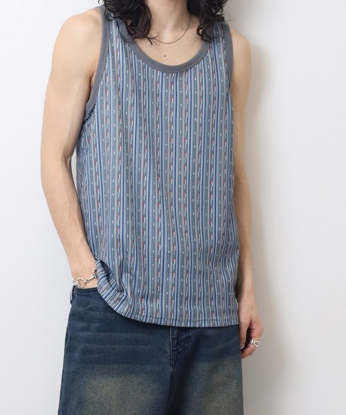 JEMORGAN(ジェーイーモーガン)の「JEMORGAN 総柄ワッフル タンクトップ(タンクトップ・メンズ・C/D/E/A/B・M/L/XL)」の20枚目の写真