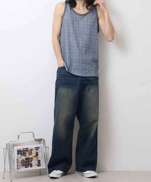 JEMORGAN(ジェーイーモーガン)の「JEMORGAN 総柄ワッフル タンクトップ(タンクトップ・メンズ・C/D/E/A/B・M/L/XL)」の19枚目の写真