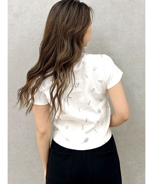 GYDA（ジェイダ）の「RANDOM GYDA PATTERN Tシャツ（Tシャツ/カットソー・レディース・ブラック/オフホワイト・FREE）」の14枚目の写真