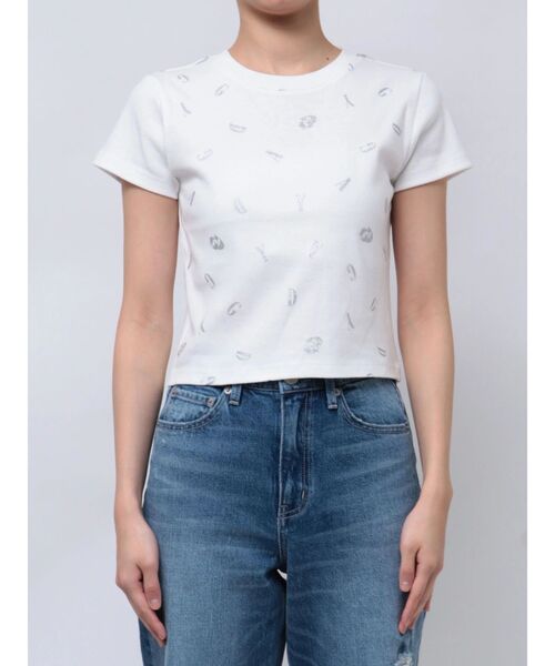 GYDA（ジェイダ）の「RANDOM GYDA PATTERN Tシャツ（Tシャツ/カットソー・レディース・ブラック/オフホワイト・FREE）」の18枚目の写真