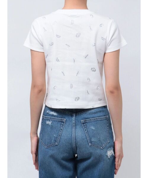 GYDA（ジェイダ）の「RANDOM GYDA PATTERN Tシャツ（Tシャツ/カットソー・レディース・ブラック/オフホワイト・FREE）」の20枚目の写真