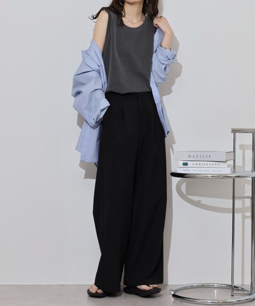 JEMORGAN(ジェーイーモーガン)の「JEMORGAN T/Cカノコ ピグメントタンクトップ(タンクトップ・メンズ・オフホワイト/チャコール/グリーン/イエロー/サックスブルー・L/M/XL)」の9枚目の写真