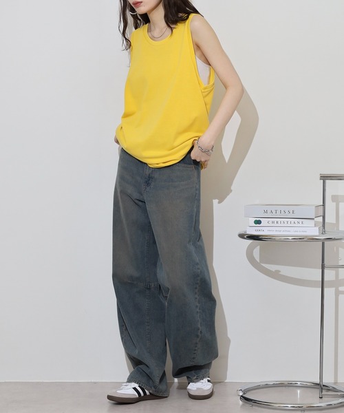 JEMORGAN(ジェーイーモーガン)の「JEMORGAN T/Cカノコ ピグメントタンクトップ(タンクトップ・メンズ・オフホワイト/チャコール/グリーン/イエロー/サックスブルー・L/M/XL)」の20枚目の写真