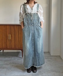 Jewelobe | ストレートウォッシュデニムジャンスカ(ジャンパースカート)
