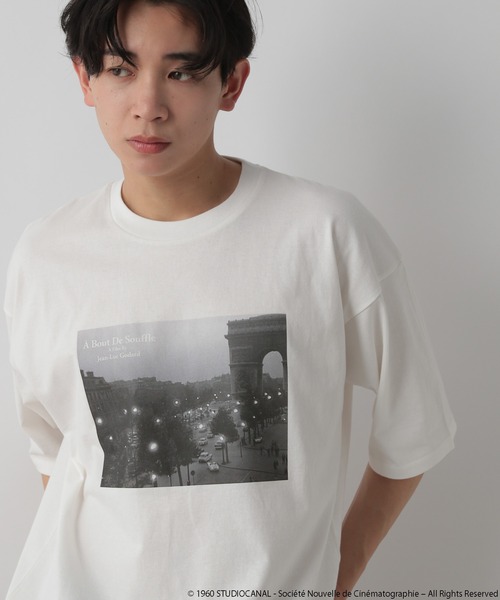 ジャン・リュック・ゴダール　小さな兵隊　Tシャツ ECLAM]ジャン\u003dリュック・ゴダール映画作品⁄勝手にしやがれ⁄プリントT