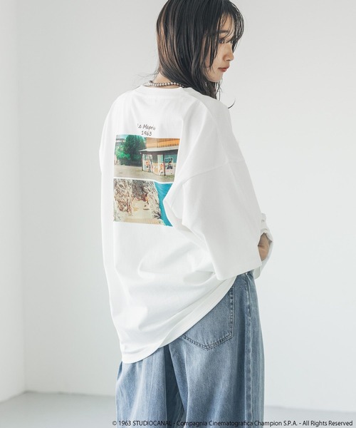 LOWRYS FARM(ローリーズファーム)の「ジャン・リュック・ゴダール映画作品/ゴダールフォトTSS 325570(Tシャツ/カットソー・メンズ・アイボリー/オフホワイト/チャコールグレー/ホワイト系その他・LARGE/MEDIUM)」の18枚目の写真