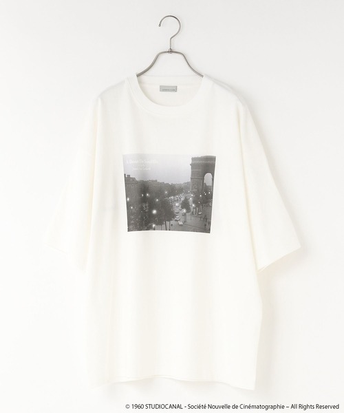 LOWRYS FARM(ローリーズファーム)の「ジャン・リュック・ゴダール映画作品/ゴダールフォトTSS 325570(Tシャツ/カットソー・メンズ・アイボリー/オフホワイト/チャコールグレー/ホワイト系その他・LARGE/MEDIUM)」の5枚目の写真