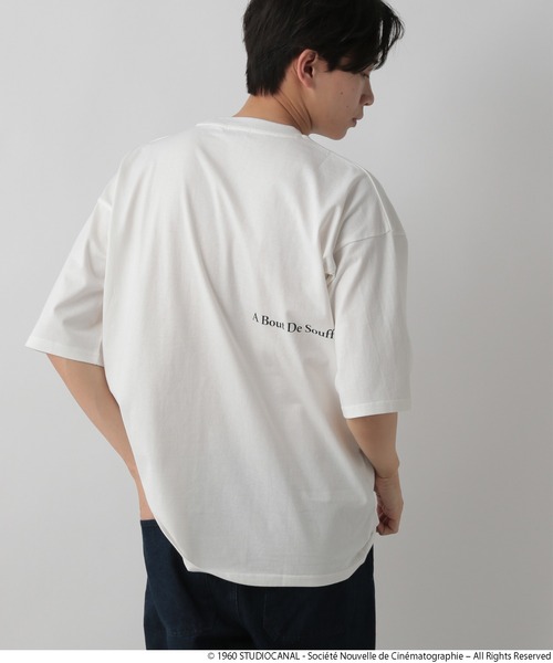 LOWRYS FARM(ローリーズファーム)の「ジャン・リュック・ゴダール映画作品/ゴダールフォトTSS 325570(Tシャツ/カットソー・メンズ・アイボリー/オフホワイト/チャコールグレー/ホワイト系その他・LARGE/MEDIUM)」の14枚目の写真