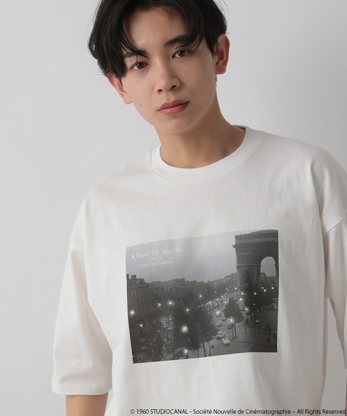 LOWRYS FARM(ローリーズファーム)の「ジャン・リュック・ゴダール映画作品/ゴダールフォトTSS 325570(Tシャツ/カットソー・メンズ・アイボリー/オフホワイト/チャコールグレー/ホワイト系その他・LARGE/MEDIUM)」の16枚目の写真