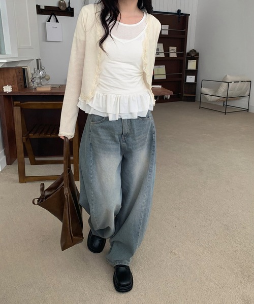 サイド切開バルーンデニム/2025 SS COLLECTION（デニムパンツ