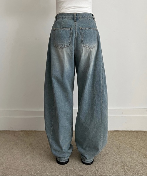 TWN正規品★25SS★Register バルーンデニムパンツ サイド切開バルーンデニム/2025 SS COLLECTION（デニムパンツ