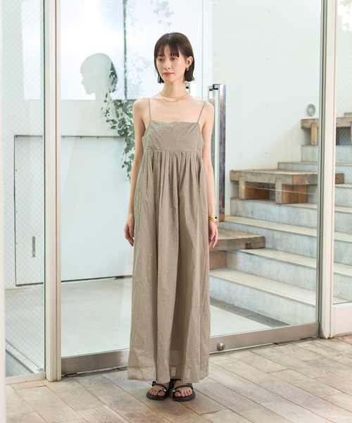 シルバードット刺繍ワンピース（ワンピース）｜Rouge vif Anna