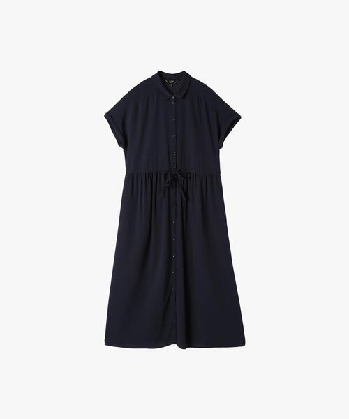 To b. by agnes b.（トゥービーバイアニエスベー）の「レディードレスポリエステル（シャツワンピース・レディース・グレー系その他・40/38/36）」の5枚目の写真