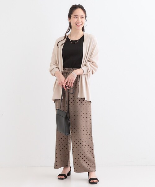 SHOO・LA・RUE(シューラルー)の「【洗える/ひんやり/UV】お尻が隠れるトッパーカーディガン(カーディガン/ボレロ・レディース・ネイビー/グレー/ナチュラル/オレンジ・00)」の15枚目の写真