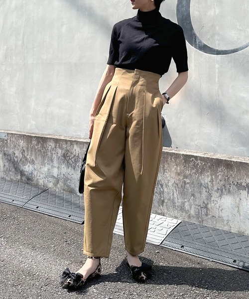 Dhyana.（ディアナドット）の「【Dhyana.】リボンフラットシューズ（バレエシューズ・レディース・ブラック/レオパード・23.0cm/23.5cm/24.0cm/24.5cm/22.5cm）」の5枚目の写真