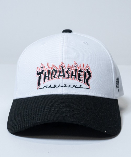 THRASHER(スラッシャー)の「【Y】〔THRASHER/スラッシャー〕アソートロゴ ベースボールキャップ(キャップ・メンズ・ホワイト系1/ホワイト系2/ブラック系2/ベージュ系1/ブラック系1/グレー系1・FREE)」の7枚目の写真