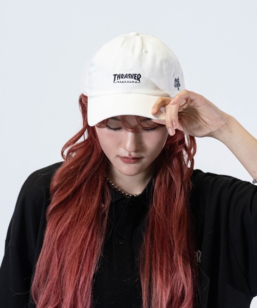 THRASHER(スラッシャー)の「【Y】〔THRASHER/スラッシャー〕アソートロゴ ベースボールキャップ(キャップ・メンズ・ホワイト系1/ホワイト系2/ブラック系2/ベージュ系1/ブラック系1/グレー系1・FREE)」の18枚目の写真