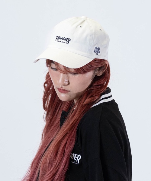 THRASHER(スラッシャー)の「【Y】〔THRASHER/スラッシャー〕アソートロゴ ベースボールキャップ(キャップ・メンズ・ホワイト系1/ホワイト系2/ブラック系2/ベージュ系1/ブラック系1/グレー系1・FREE)」の19枚目の写真