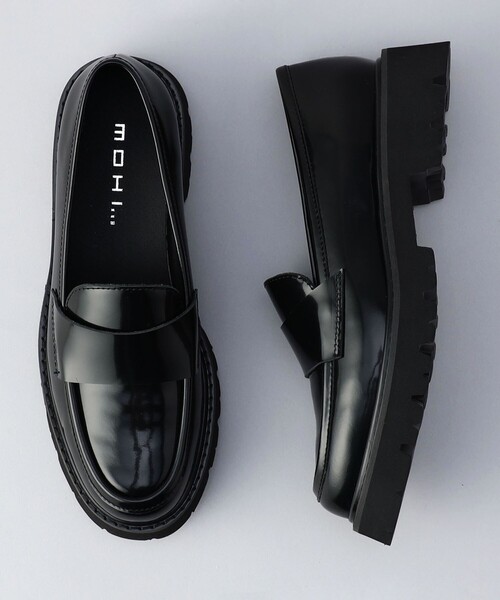 MOHI（モヒ）の「MOHI(モヒ)ローファー（パンプス・レディース・オフホワイト/シルバー/ブラック・24cm）」の2枚目の写真