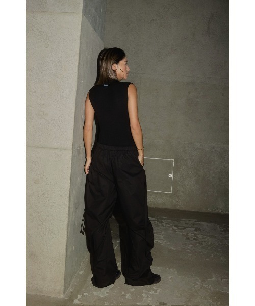 ALEXIA STAM★ナイロンパンツ セール】[MIYU IKEDA x ALEXIA STAM] Side Drawstring Pants /み