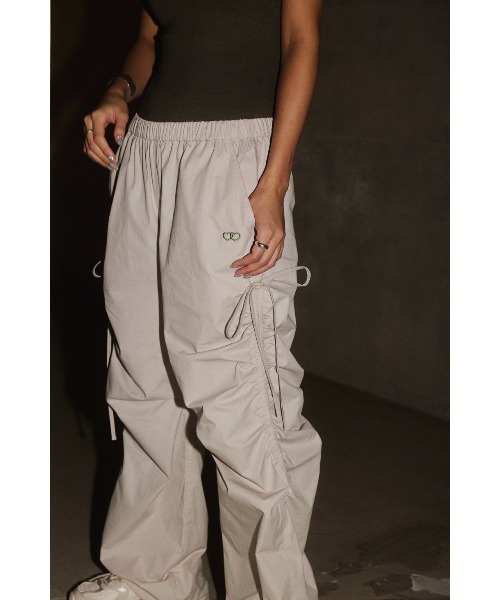 セール】[MIYU IKEDA x ALEXIA STAM] Side Drawstring Pants /み
