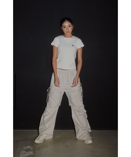 ALEXIA STAM（アリシアスタン）の「[MIYU IKEDA x ALEXIA STAM] Side Drawstring Pants /みちょぱコラボ ドロストリボンパンツ（その他パンツ・レディース・ブラック/グレイッシュベージュ・S/M）」の17枚目の写真