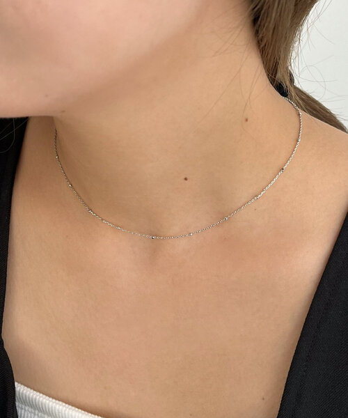 CAPRICIEUX LE'MAGE（カプリシューレマージュ）の「〈GOLDY/ゴールディ〉ビーズスキンネックレス（ネックレス・レディース・シルバー/ゴールド・FREE）」の2枚目の写真