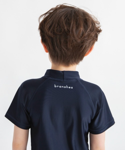 BRANSHES（ブランシェス）の「【WEB限定/スクール水着】半袖ラッシュガード（ラッシュガード・キッズ・ネイビー・120/140/130/150）」の13枚目の写真