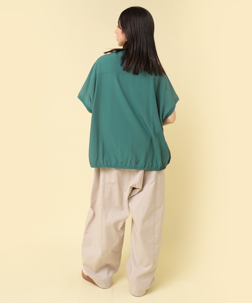 RNA-N（アールエヌエーエヌ）の「B2887 リブコンビヘムバルーンプルオーバー（シャツ/ブラウス・レディース・グレー/グリーン/ブラック・FREE）」の10枚目の写真