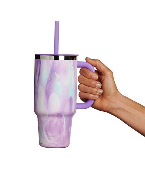 HYDRO FLASK(ハイドロフラスク)の「Hydro Flask/ハイドロフラスク ステンレスボトル "JELLY" オールアラウンド トラベルタンブラー 32oz 946ml 8902030165251(グラス/マグカップ/タンブラー・メンズ・ピンク/パープル/グリーン・FREE)」の4枚目の写真
