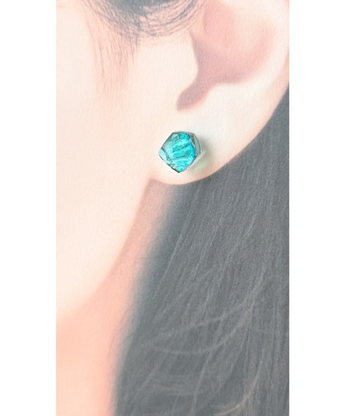 tone(トーン)の「【sawa】一粒多角形ピアス(Sサイズ)(MA)(ピアス(両耳用)・レディース・ラベンダー/ブルー/ターコイズブルー/その他・FREE)」の13枚目の写真