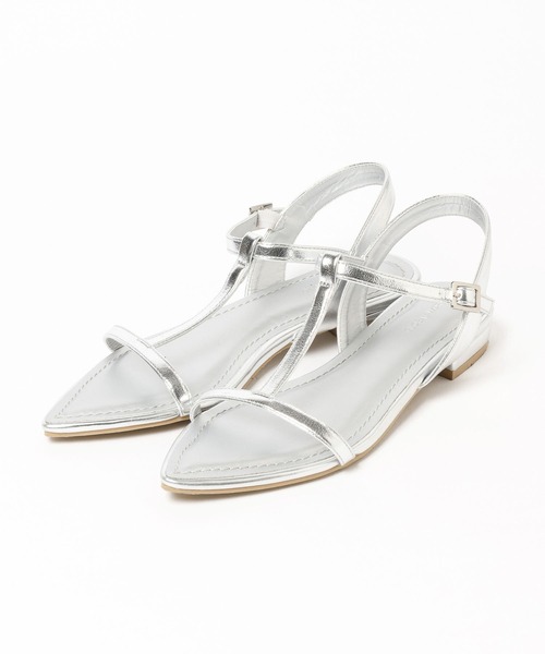 GLOBAL WORK(グローバルワーク)の「らくっションナローストラップサンダル/329164(サンダル・レディース・ブラック/ブラック系その他/シルバー/ゴールド・MEDIUM/LARGE)」の21枚目の写真