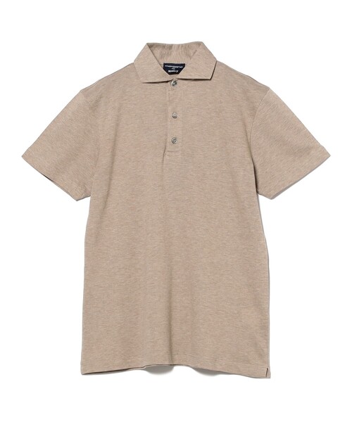 MORGANO（モルガーノ）の「【別注】MORGANO / カノコ ショートスリーブ ポロシャツ（ポロシャツ・メンズ・ベージュ/ネイビー/ダークブラウン/ブラック・44/48/52/46/50）」の11枚目の写真